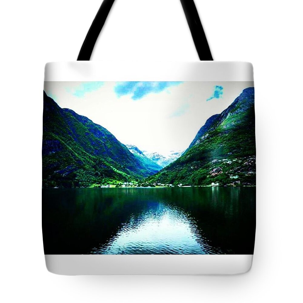 Europe Tote Bag featuring the photograph Norwegian Lake by Vicki Giannakopoulos