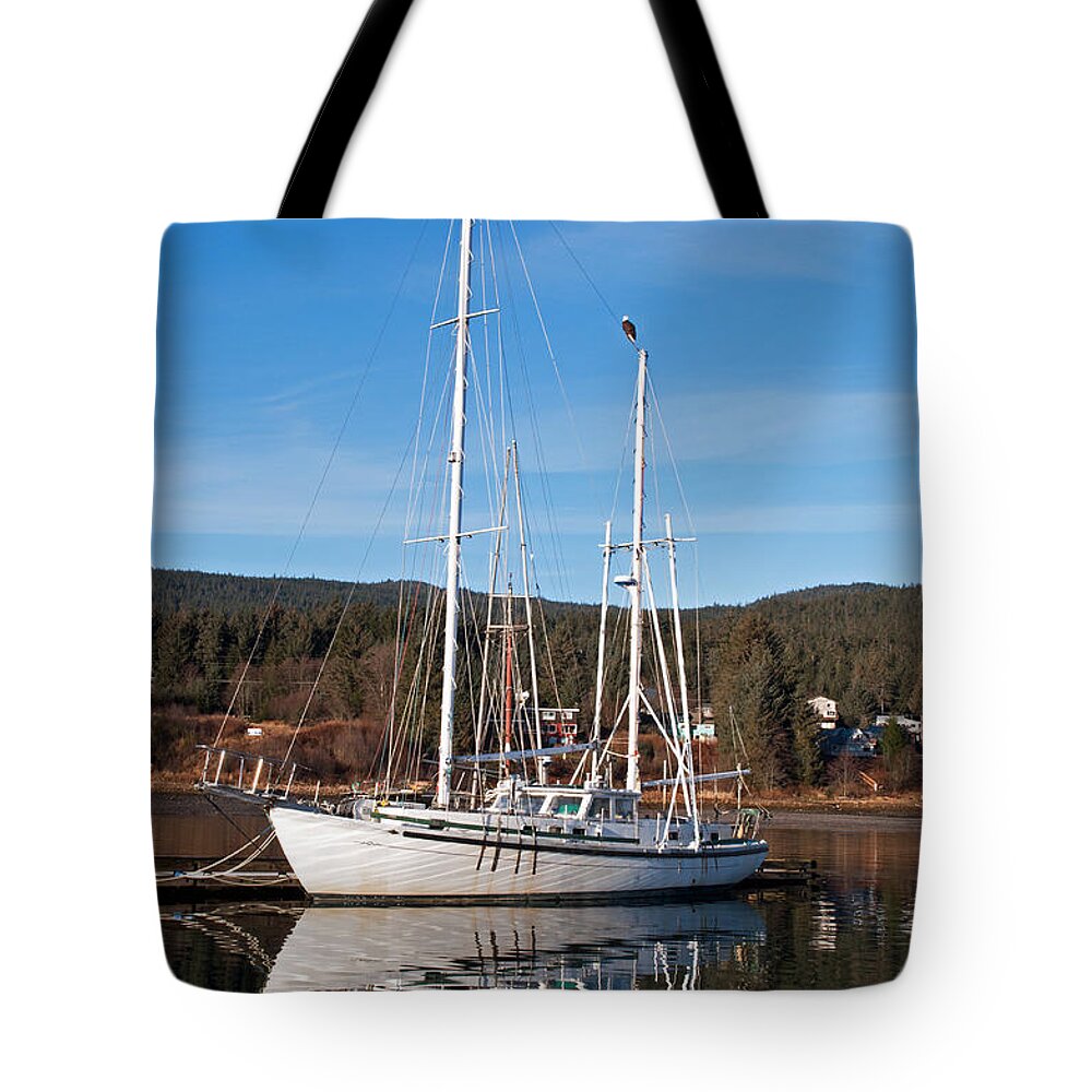 Harbor Tote Bag featuring the photograph Not the Crow's Nest by Cathy Mahnke