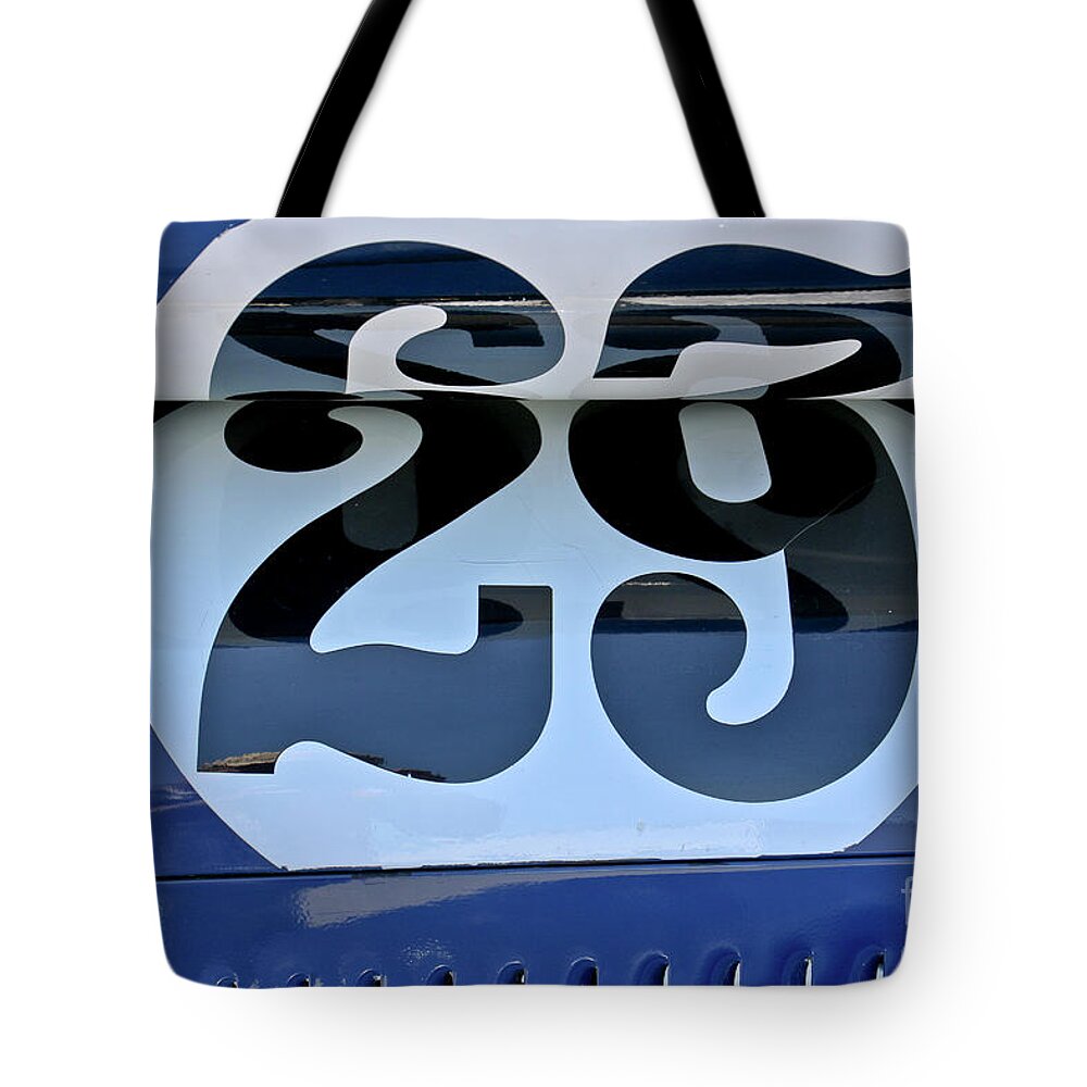 Race Car Numbers Tote Bag featuring the photograph Number 29 by Tom Griffithe