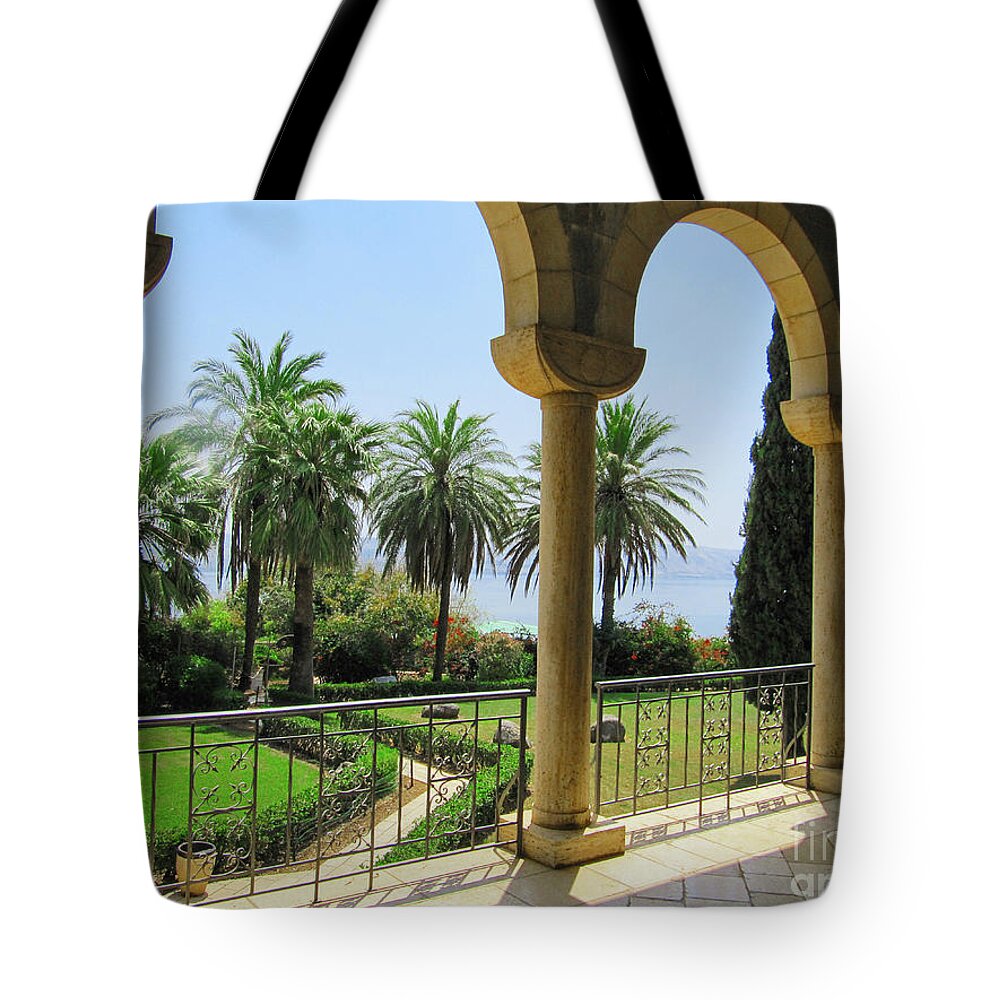 Places Tote Bag featuring the photograph Nun Retreat Beatitudes by Donna L Munro