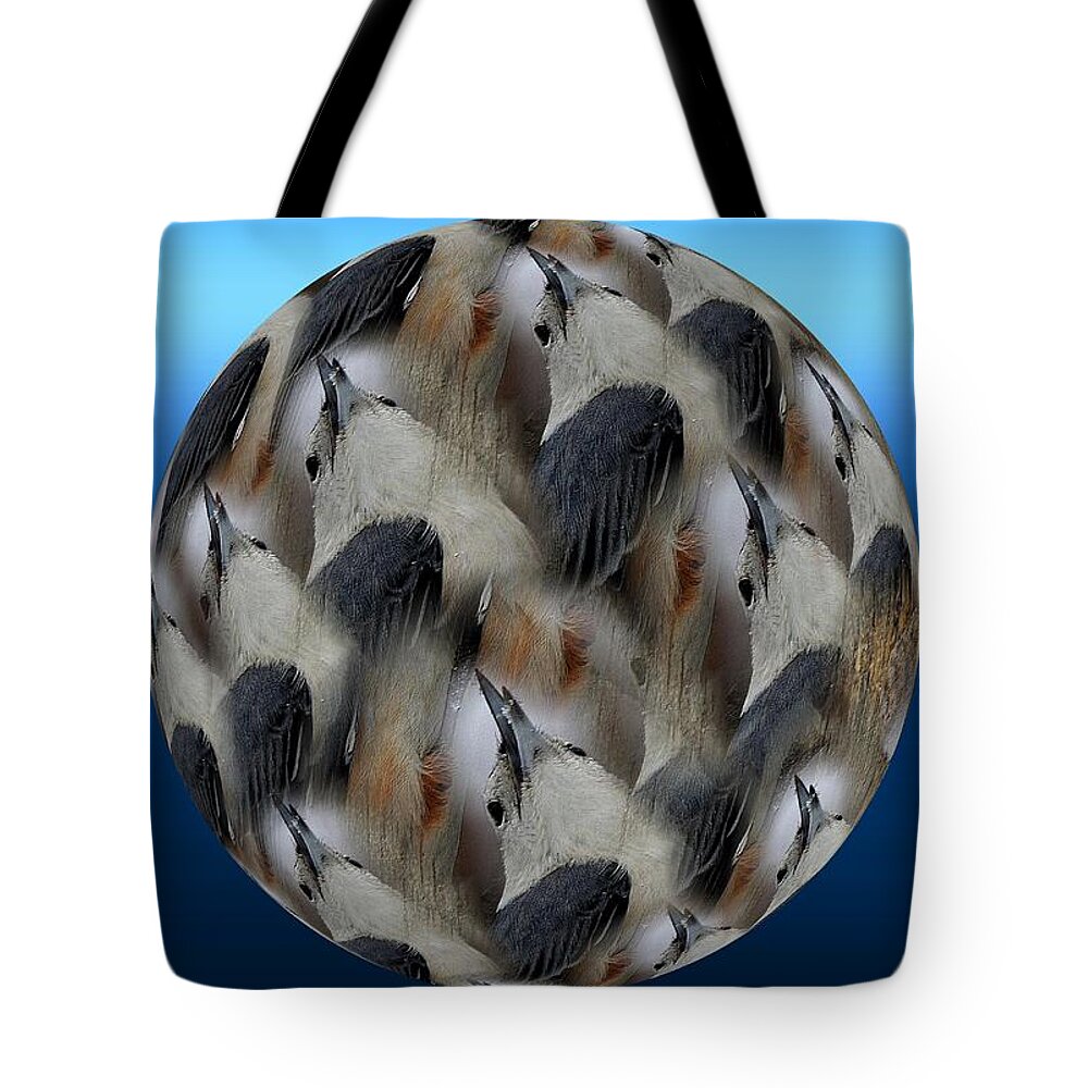 Birds Tote Bag featuring the photograph Nuthatch # 3 by Rick Rauzi