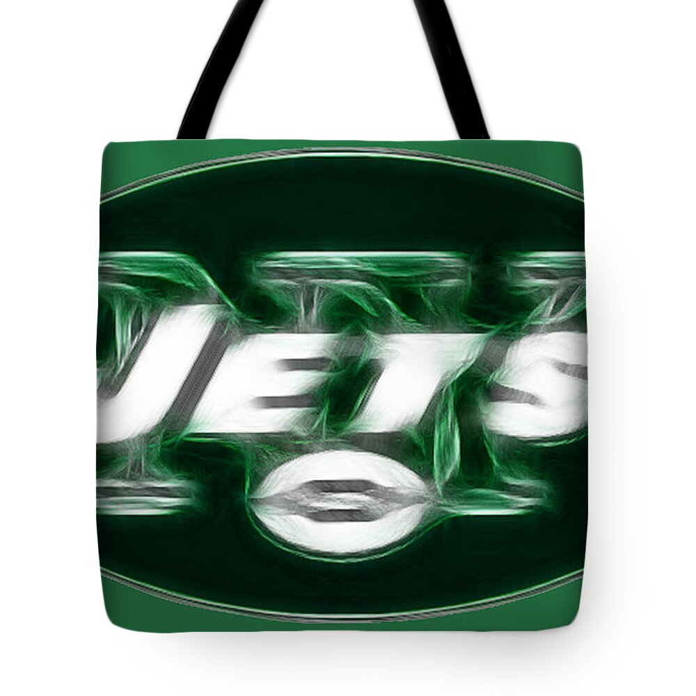 Ny Jets Logo Tote Bag featuring the photograph NY JETS fantasy by Paul Ward