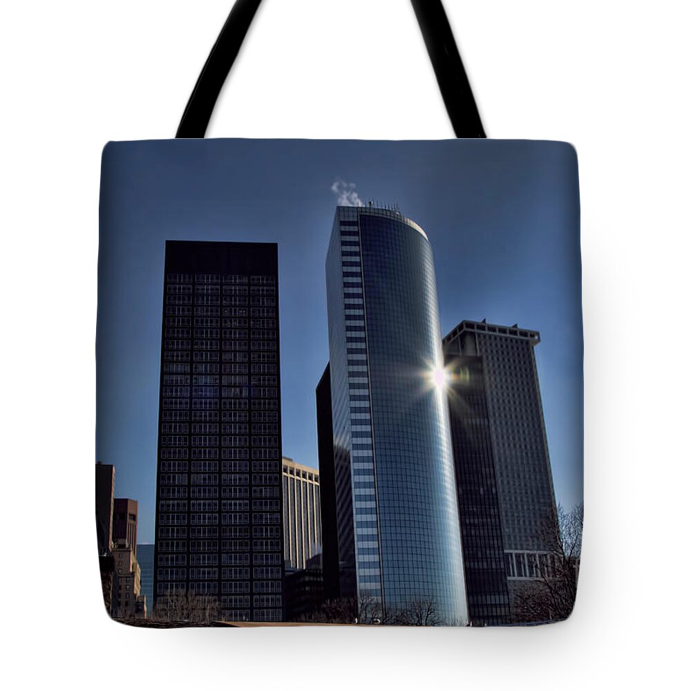 Ny Tote Bag featuring the photograph NYC Architecture Tall by Chuck Kuhn