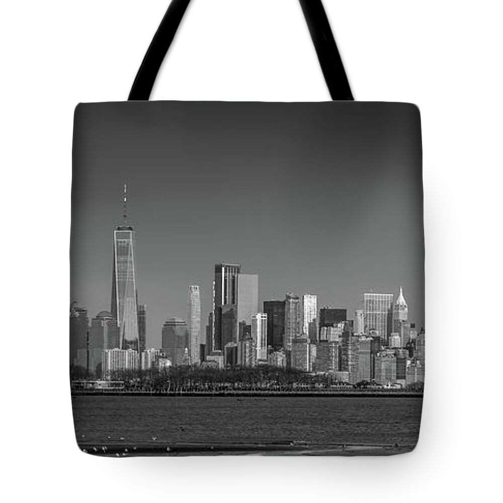 Nyc Tote Bag featuring the photograph NYC Skyline by Daniel Carvalho