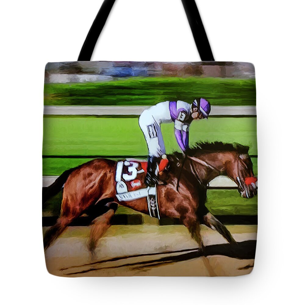 Nyquist Tote Bag featuring the painting Nyquist 2 by Rick Mosher