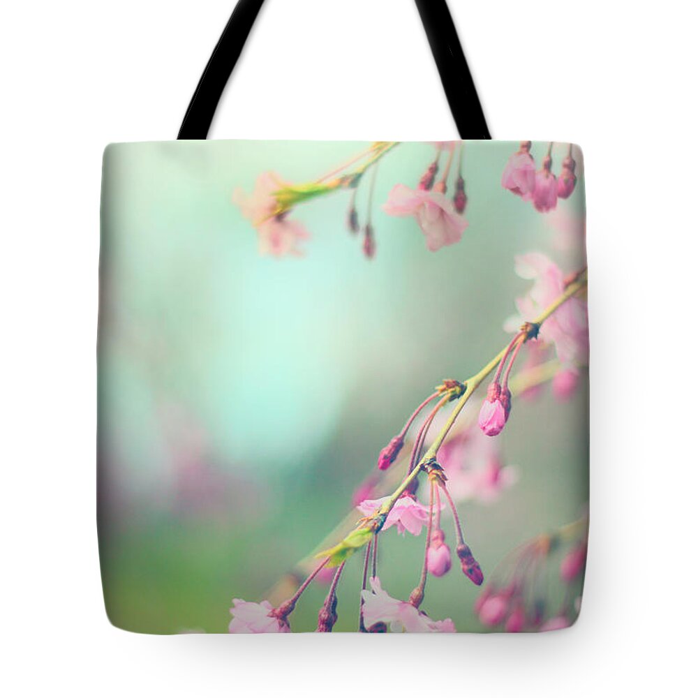 Cherry Blossom Tote Bag featuring the photograph Blossom Breeze by Jessica Jenney