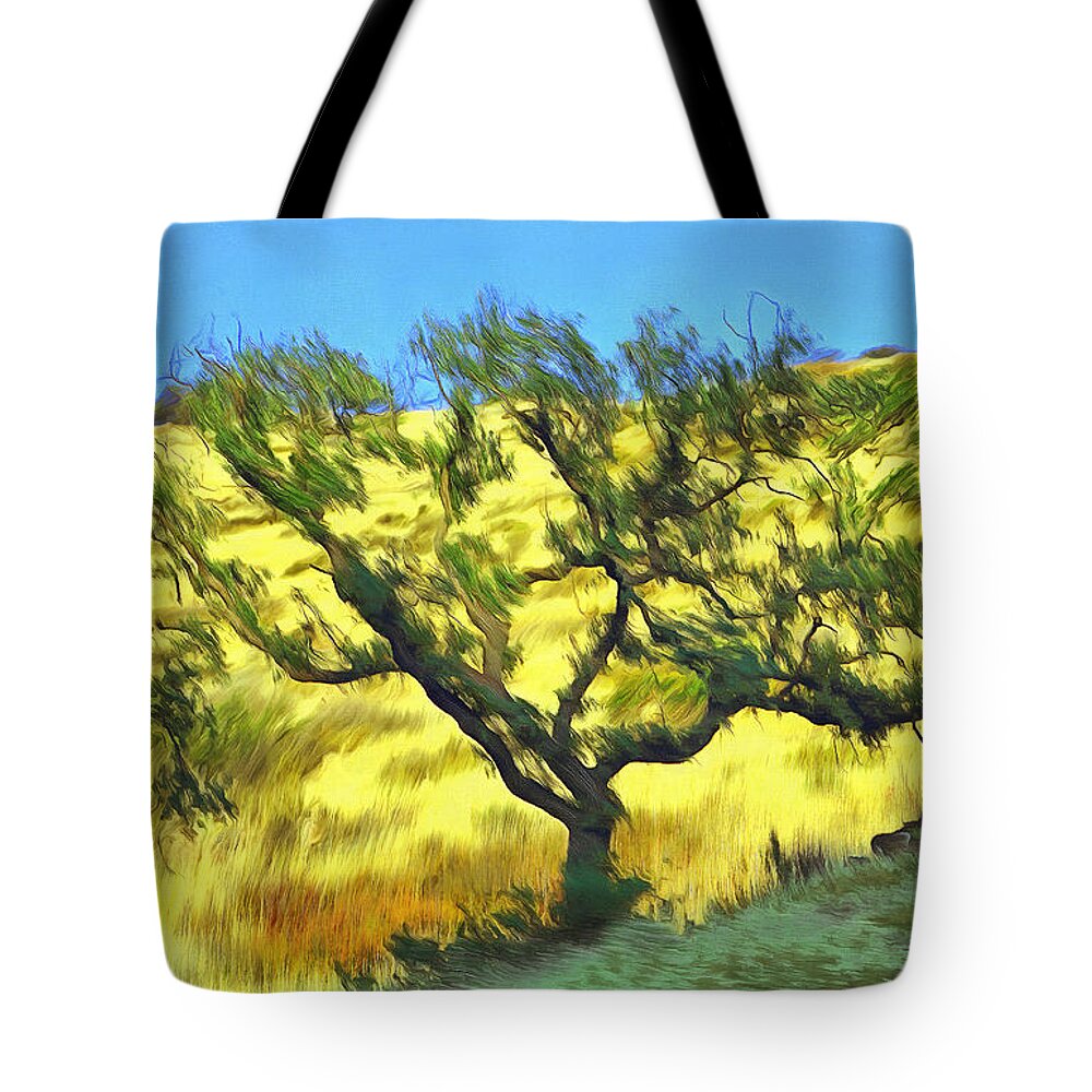 Oak From Agoura Hills Tote Bag featuring the painting Oak From Agoura Hills by Viktor Savchenko