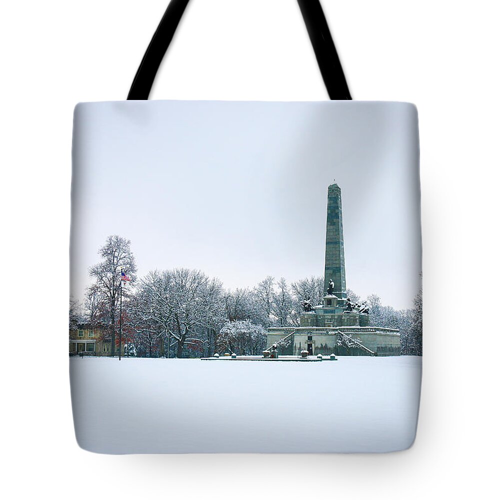  Tote Bag featuring the photograph Oak Ridge Winter by Tony HUTSON