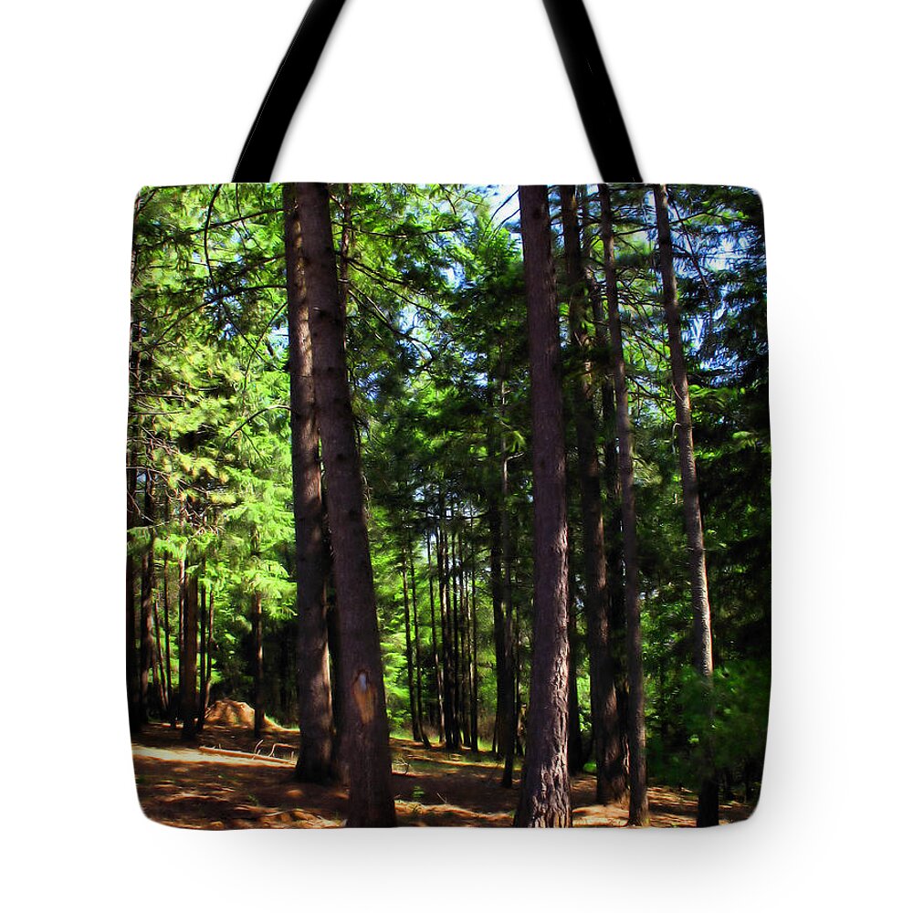 Forest Tote Bag featuring the photograph Oakrun Forest by Joyce Dickens