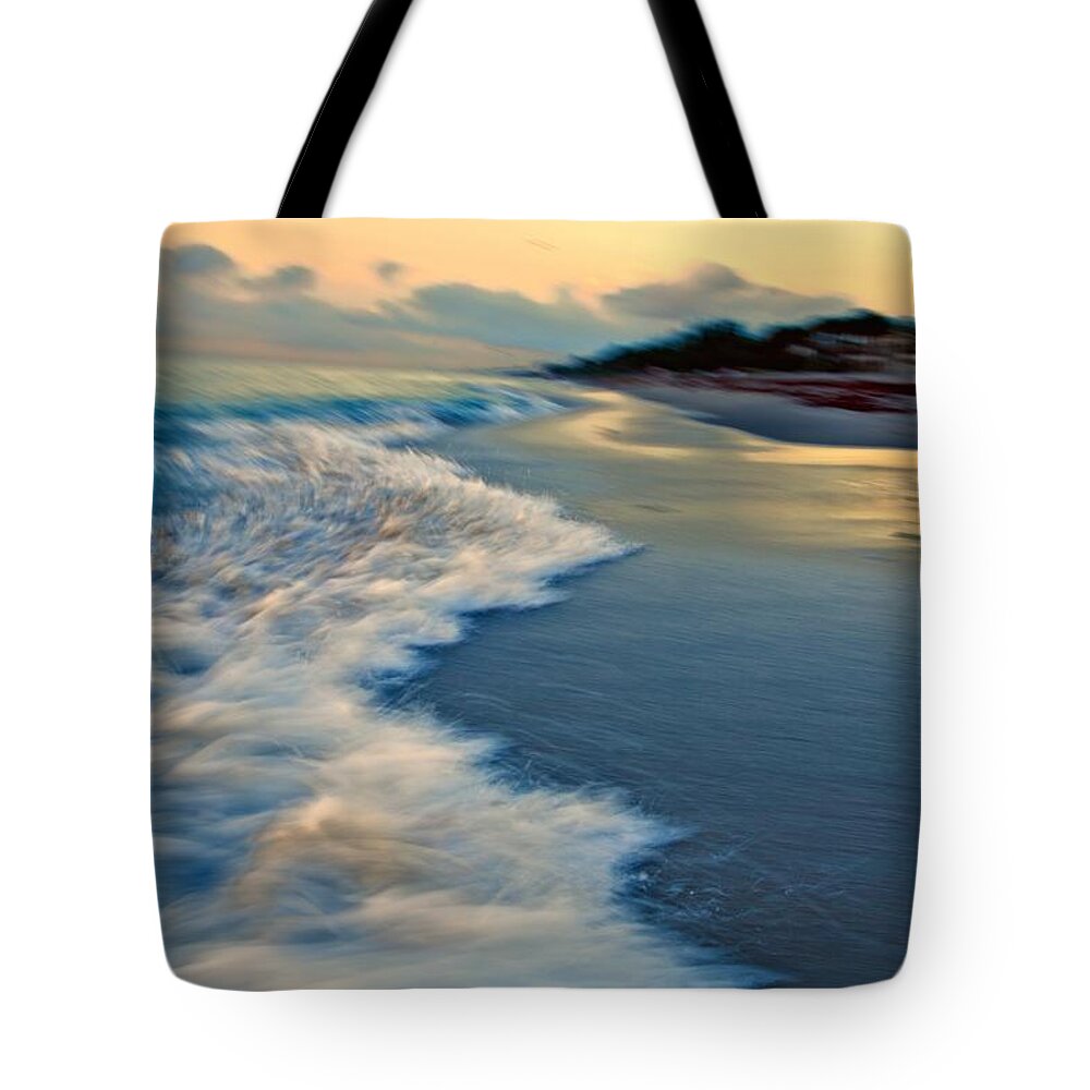 Ocean Tote Bag featuring the photograph Ocean in motion by Dennis Baswell