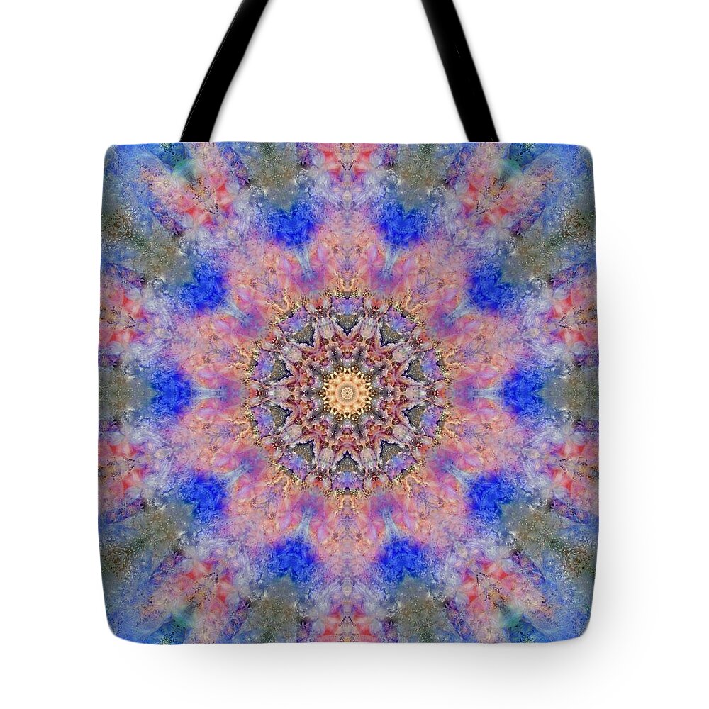Kaleidoscope Tote Bag featuring the photograph Ocean Kaleidoscope 1 by Natalie Rotman Cote