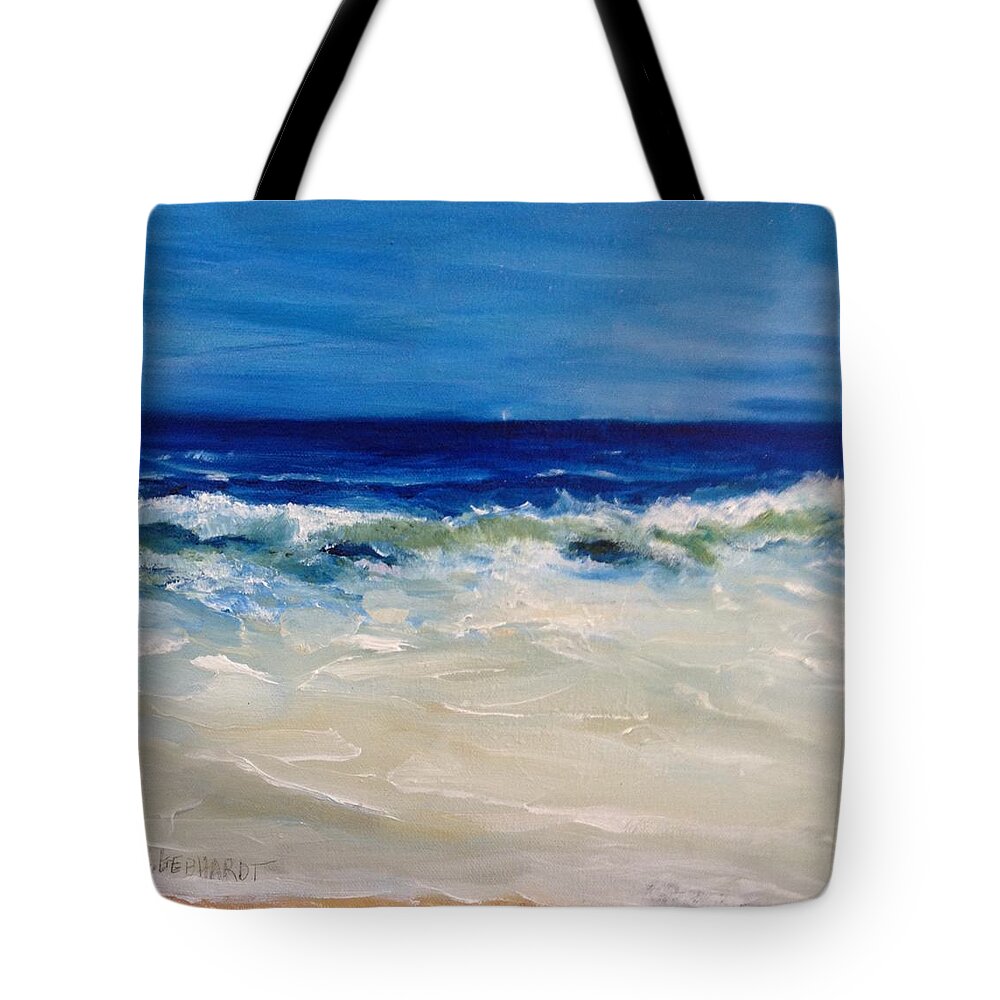 Seascape Tote Bag featuring the painting Ocean roar by Chuck Gebhardt