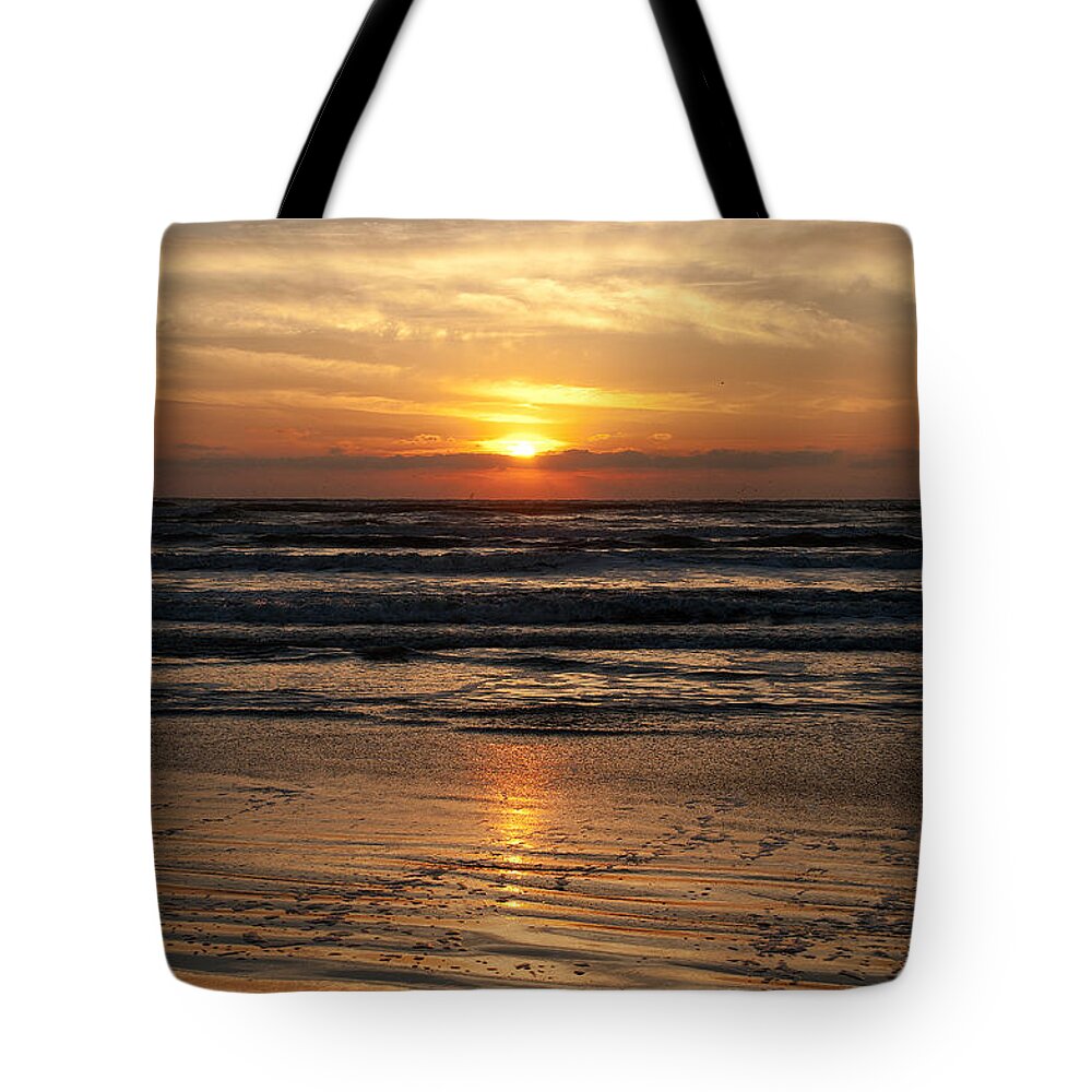 Ocean Tote Bag featuring the photograph Ocean Sunrise by Brian Kinney