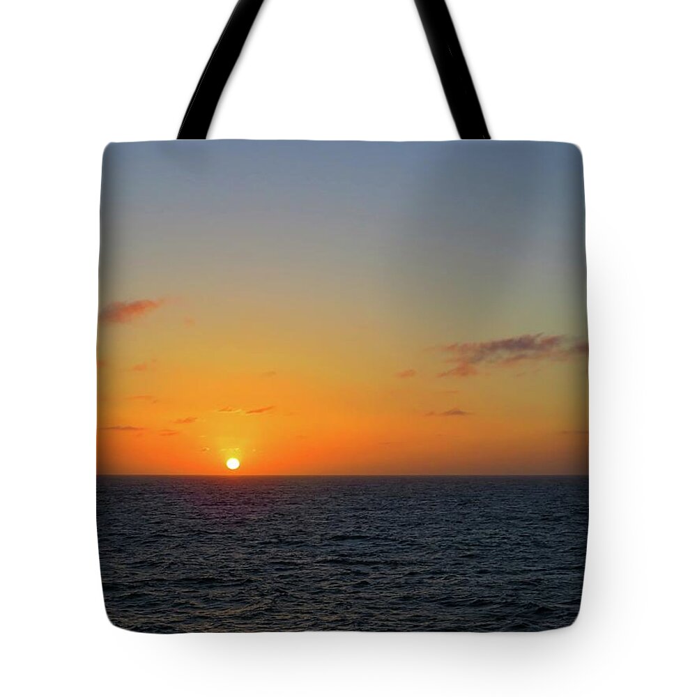 Sunrise Tote Bag featuring the photograph Ocean Sunrise by Connor Beekman