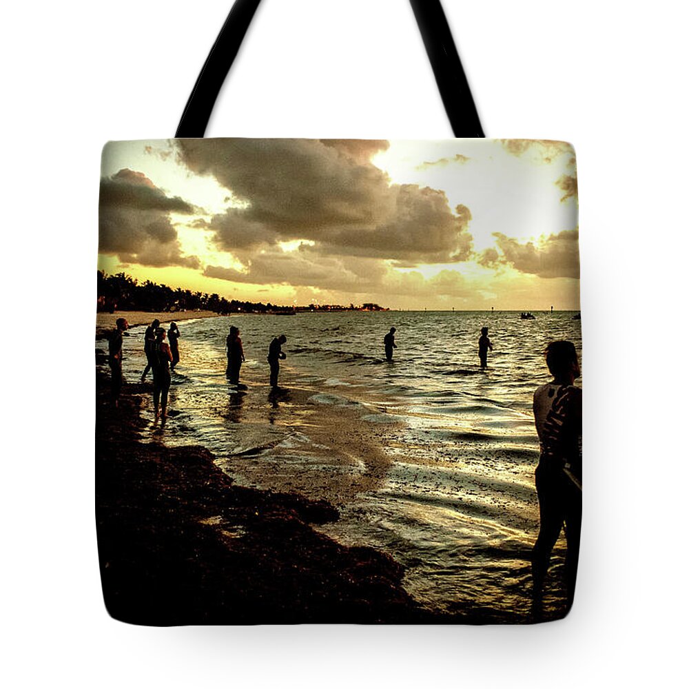 Landscape Tote Bag featuring the photograph Ocean Thinker by Joe Shrader