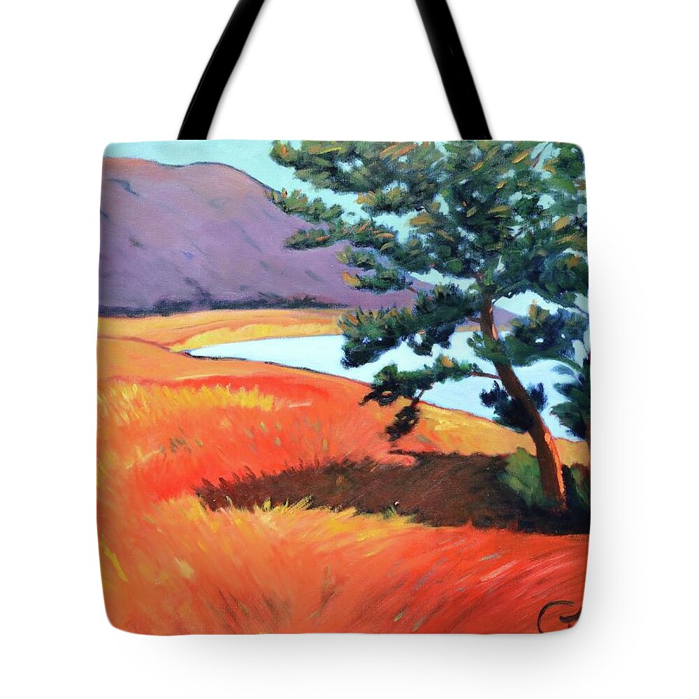 Coast Tote Bag featuring the painting Ocean View by Gary Coleman