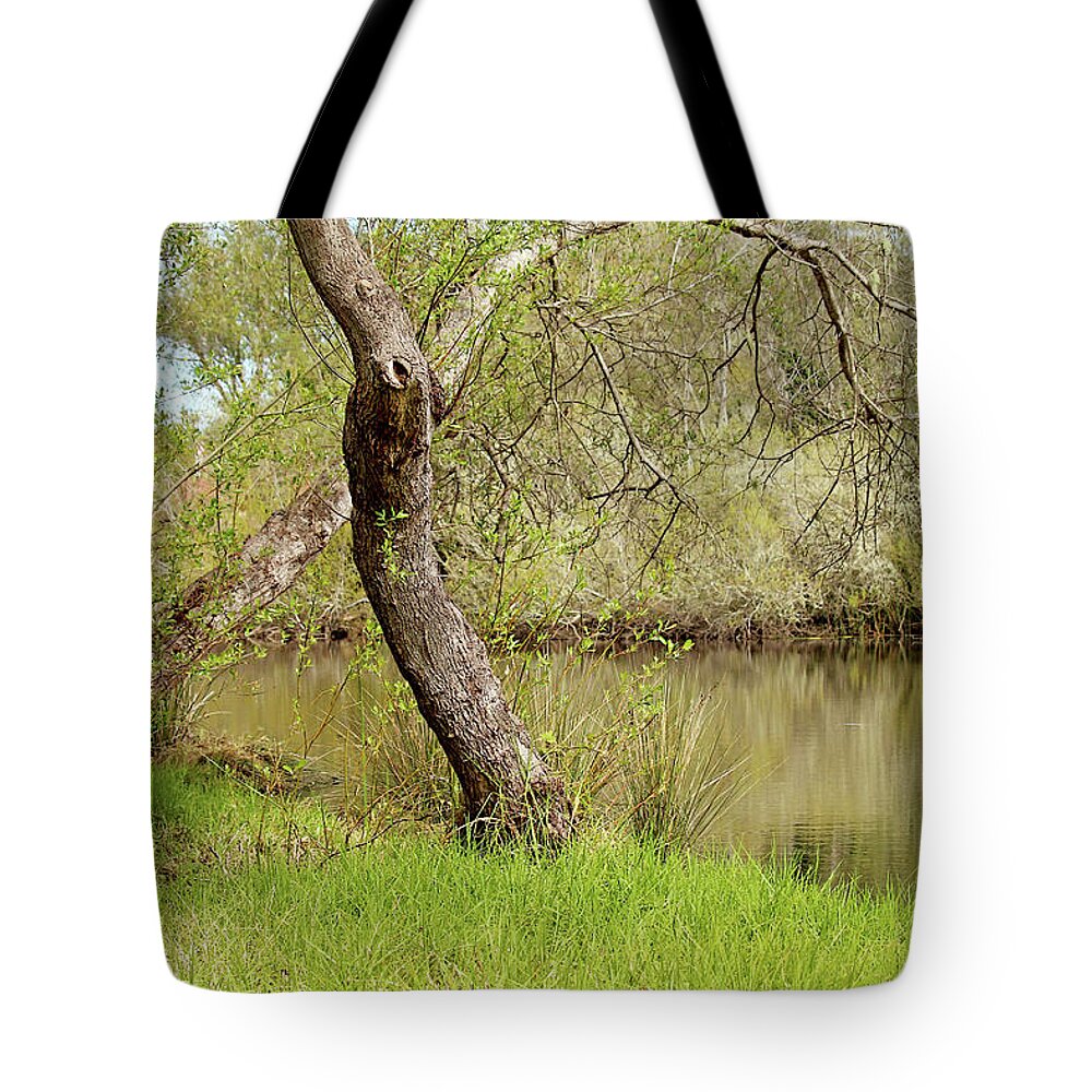 Oceano Tote Bag featuring the photograph Oceano Lagoon by Art Block Collections