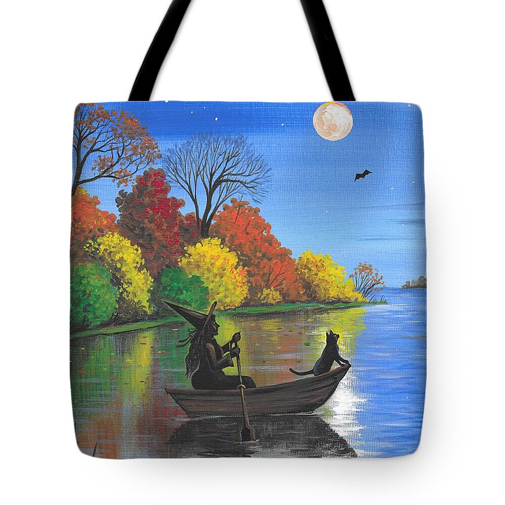 Print Tote Bag featuring the painting October Air by Margaryta Yermolayeva