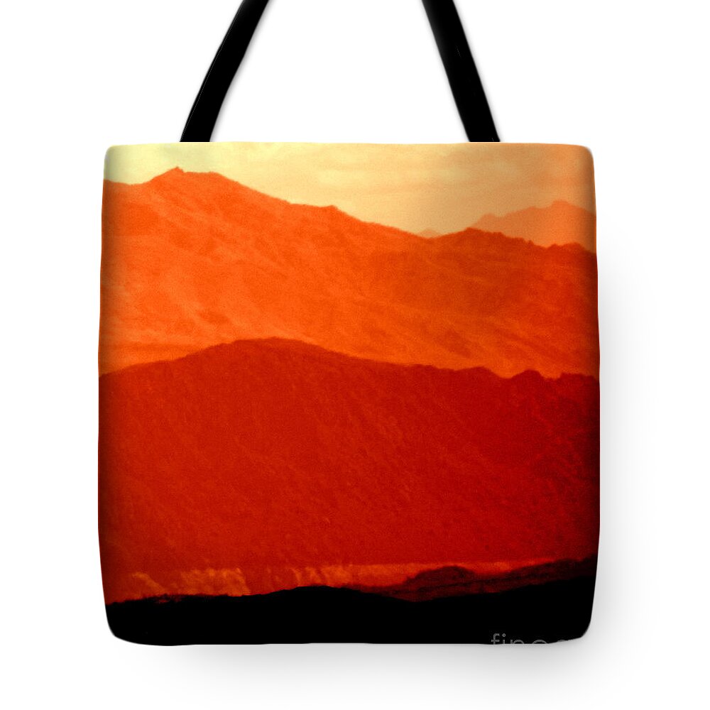 Orange Tote Bag featuring the photograph October hills by Barbara Leigh Art