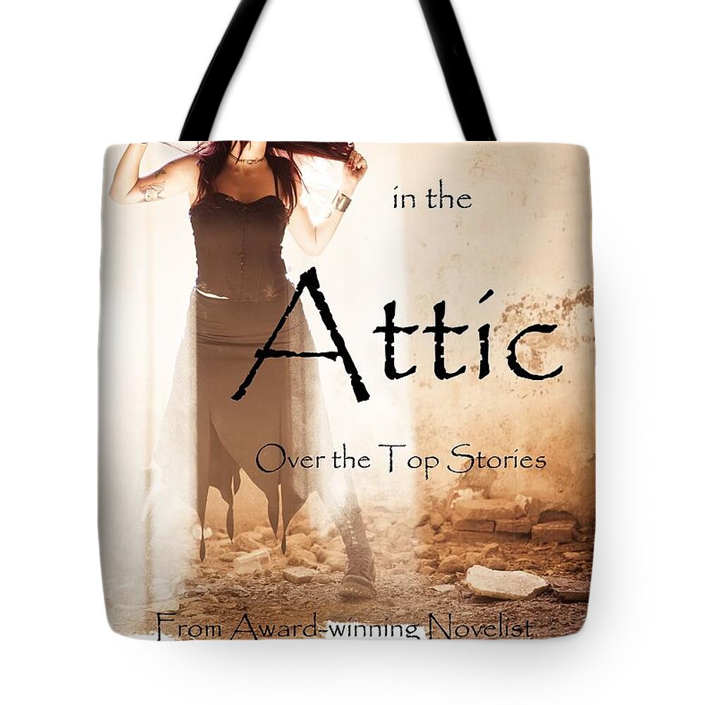 Book Covers Tote Bag featuring the photograph Off Center in the Attic by Mary Deal