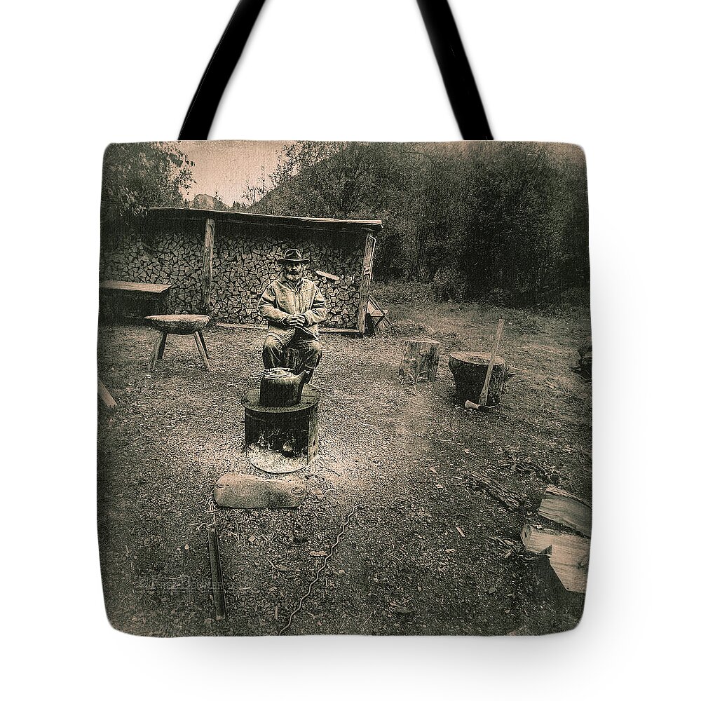 Old Timer Tote Bag featuring the photograph Off the Grid by Fred Denner