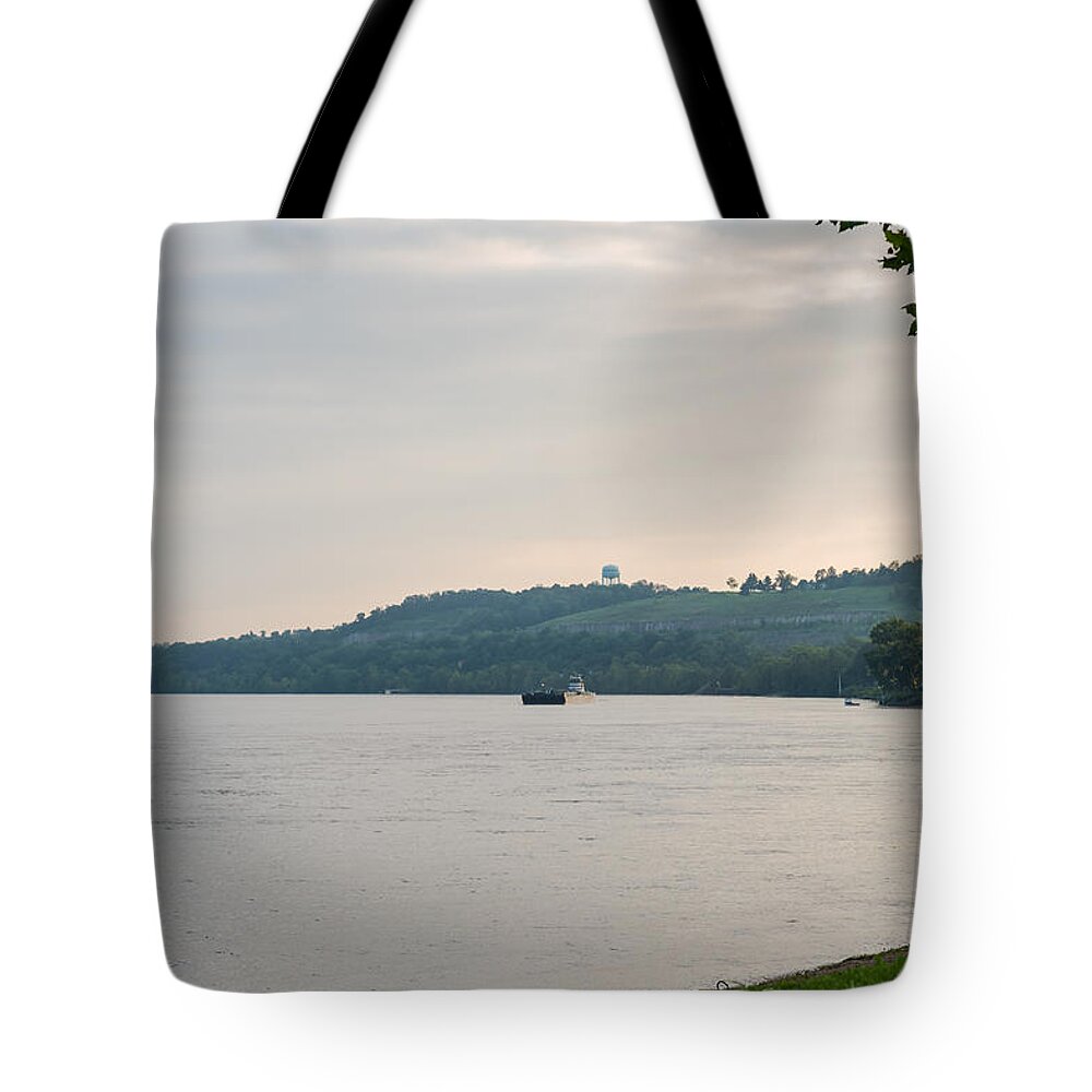 Ohio Tote Bag featuring the photograph Ohio River  by Holden The Moment