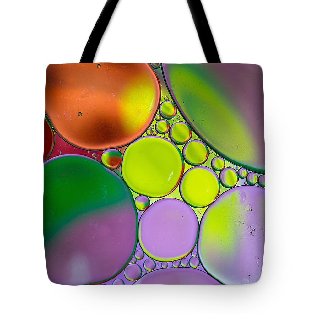 Oil Tote Bag featuring the photograph Oil and Water Z by Rebecca Cozart