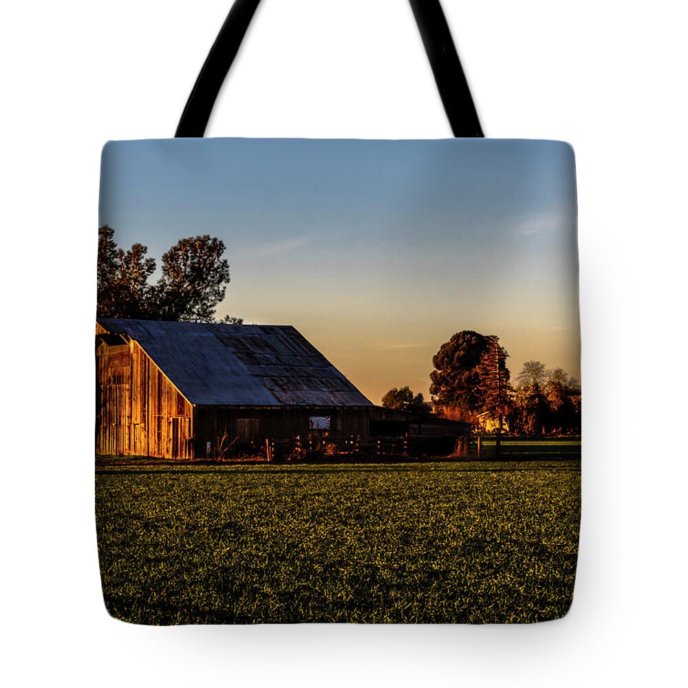 Barn Tote Bag featuring the photograph Old Barn 12 Color by Bruce Bottomley