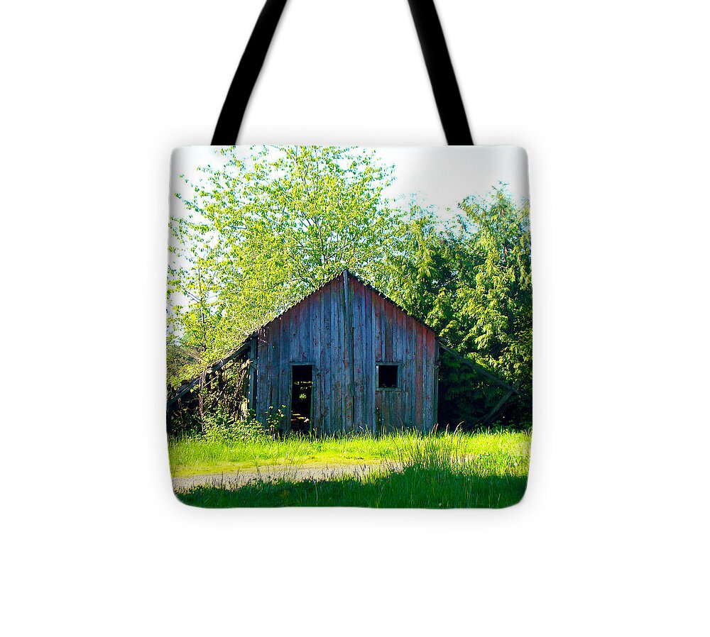 Barn Tote Bag featuring the photograph Old Barn by Lisa Rose Musselwhite