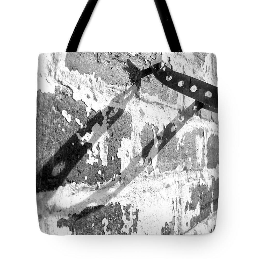 Brick Tote Bag featuring the photograph Old Belk Building in Great Falls, SC 1 by Joseph C Hinson