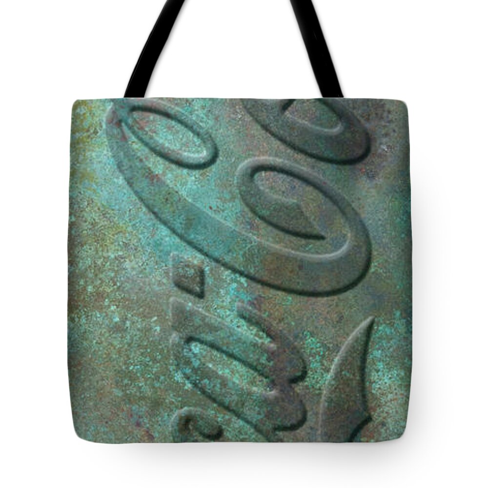 Coca Cola Tote Bag featuring the digital art Old Coca Cola Sign by WB Johnston