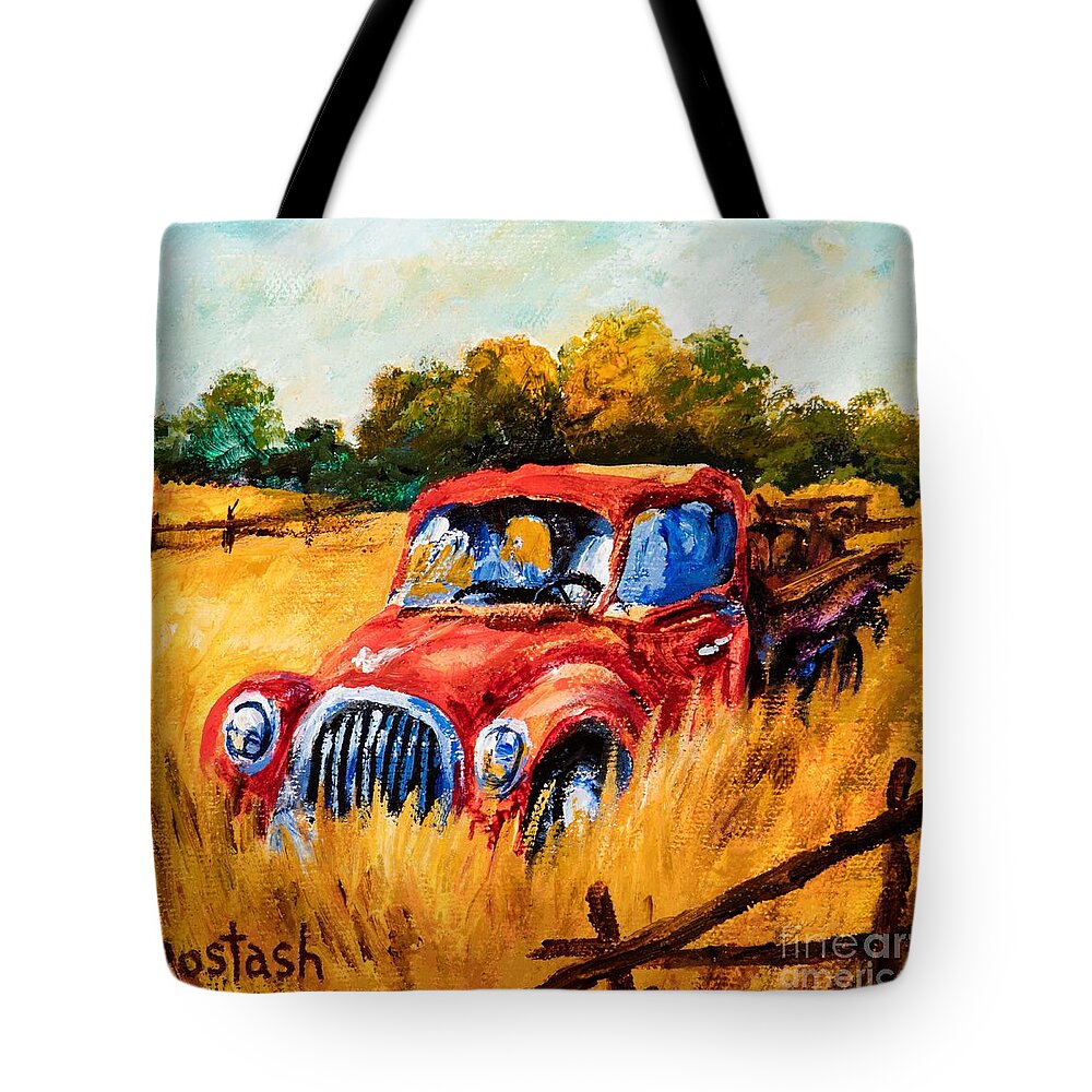 Colorful Tote Bag featuring the painting Old Friend by Igor Postash