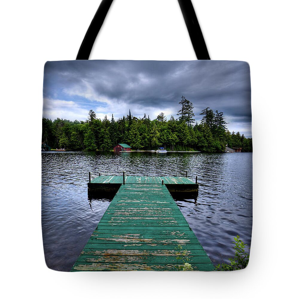 Old Dock At Penwood Tote Bag featuring the photograph Old Dock at Penwood by David Patterson