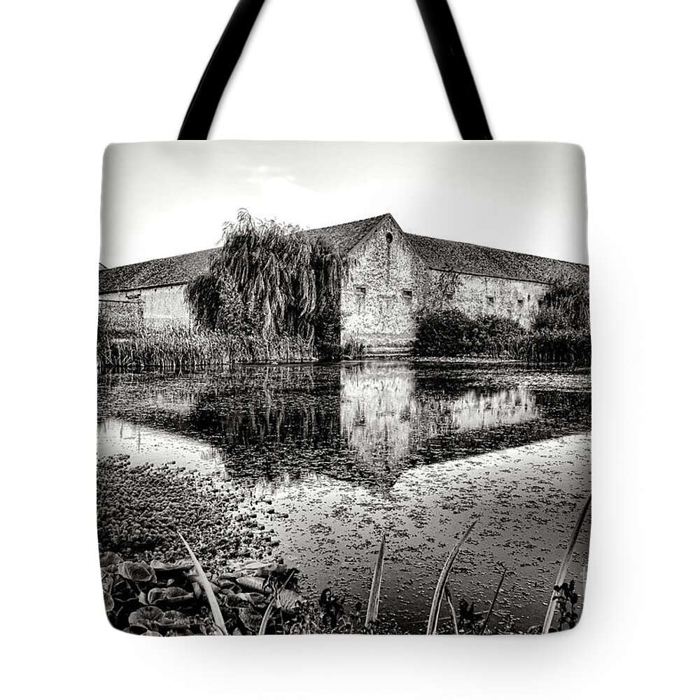 France Tote Bag featuring the photograph Old Farm and Pond in France by Olivier Le Queinec