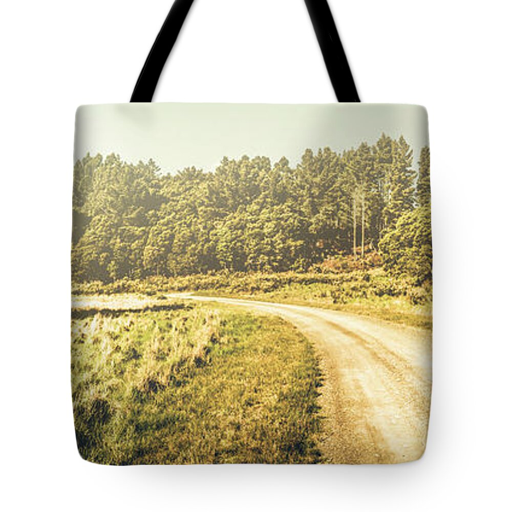 Memory Tote Bag featuring the photograph Old-fashioned country lane by Jorgo Photography