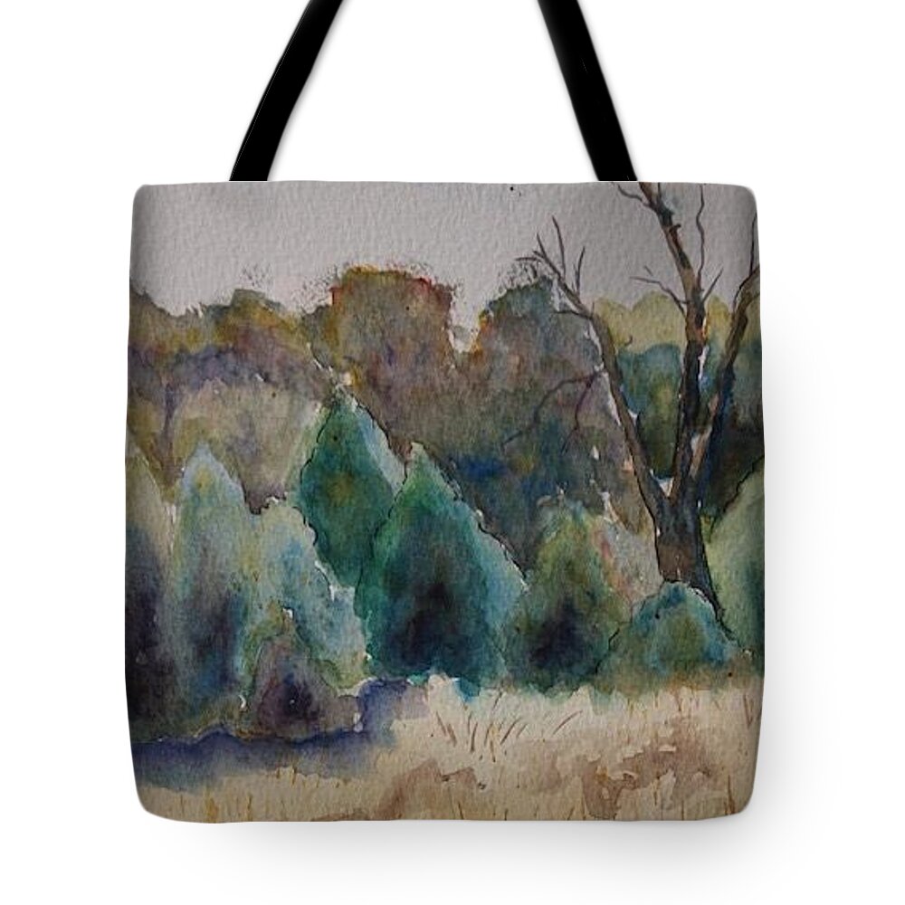 Pleine Aire Tote Bag featuring the painting Old Growth Forest by Patsy Sharpe