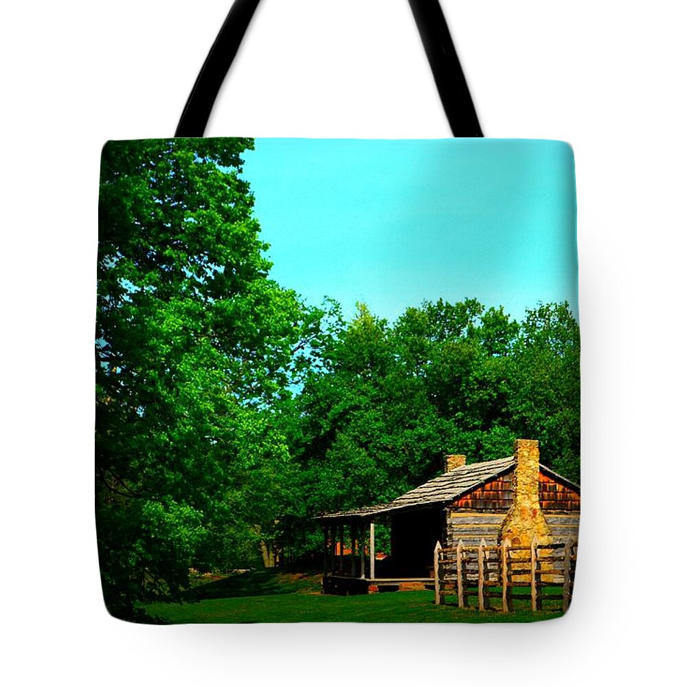 Indiana Tote Bag featuring the photograph Old Homestead in Simpler Times by Stacie Siemsen