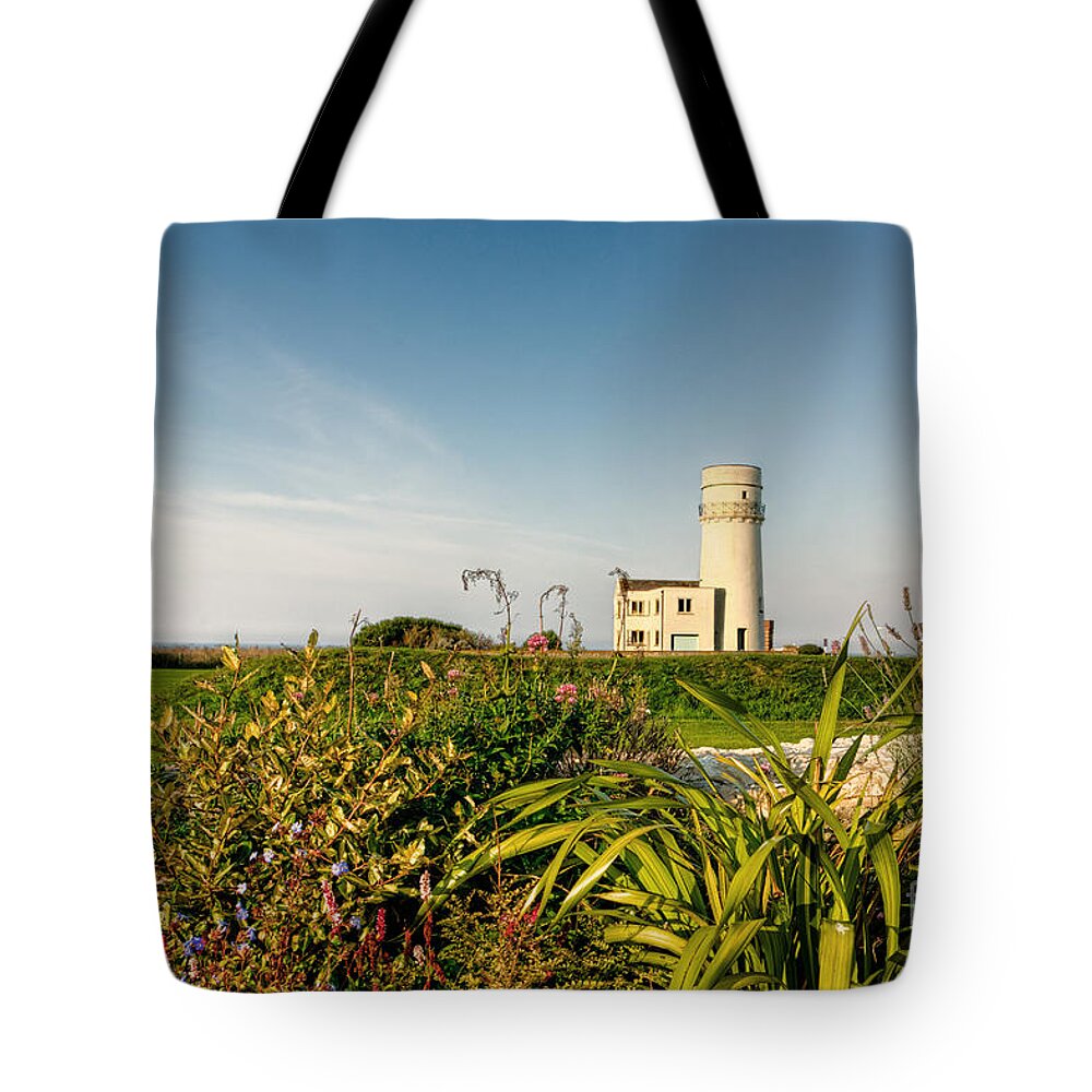 Lighthouse Tote Bag featuring the photograph Old Hunstanton Lighthouse North Norfolk UK by John Edwards