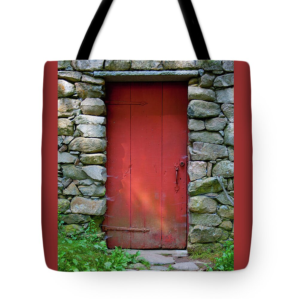 Door Tote Bag featuring the photograph Old Mill Door by Barry Wills