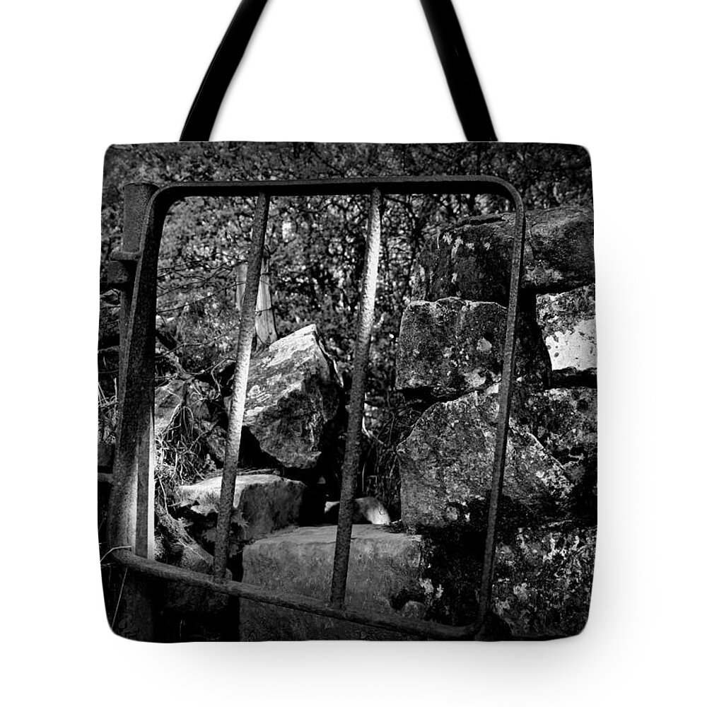 Gate Tote Bag featuring the photograph Old mini gate by Lukasz Ryszka