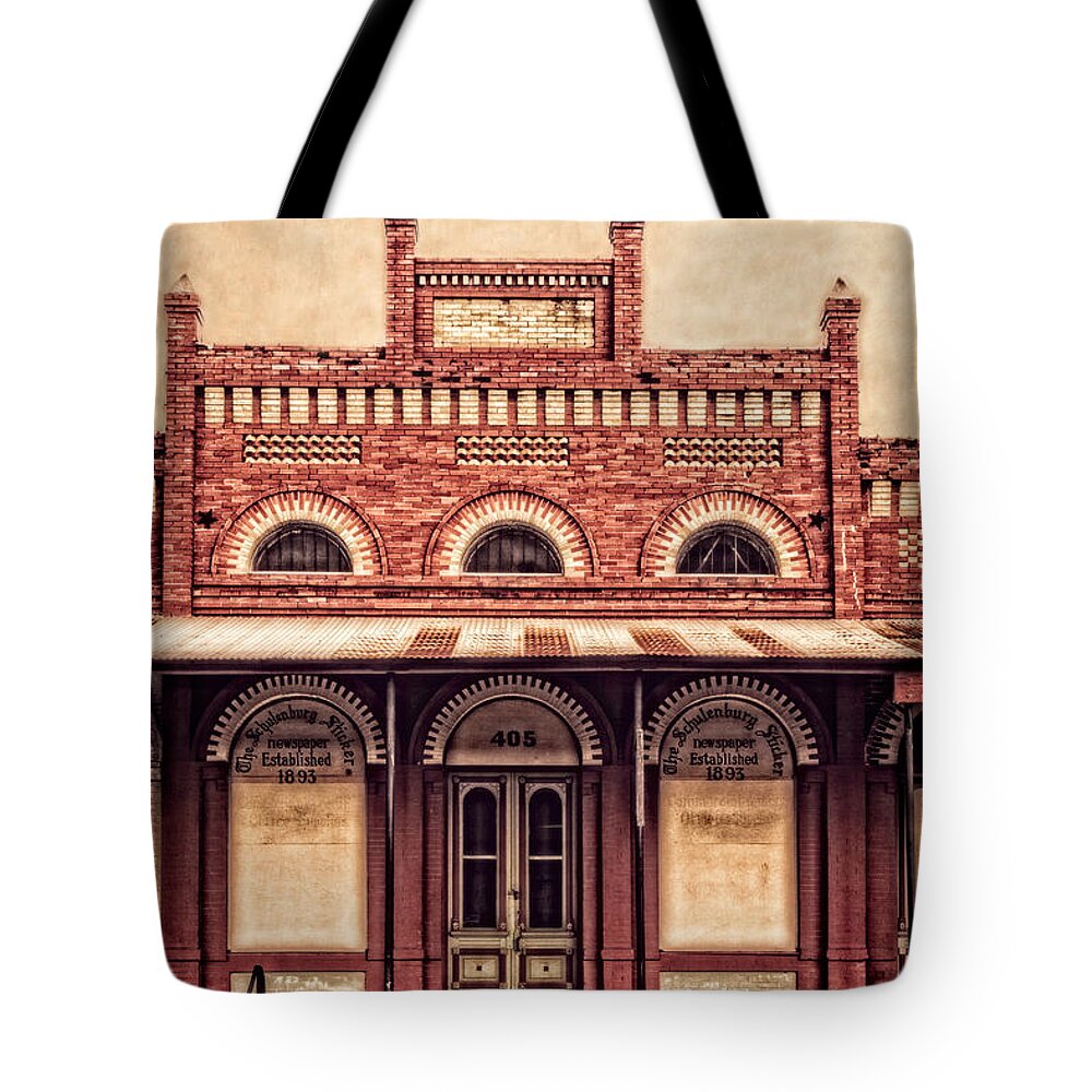 Old Newspaper Office Tote Bag featuring the photograph Old Newspaper Office by Imagery by Charly