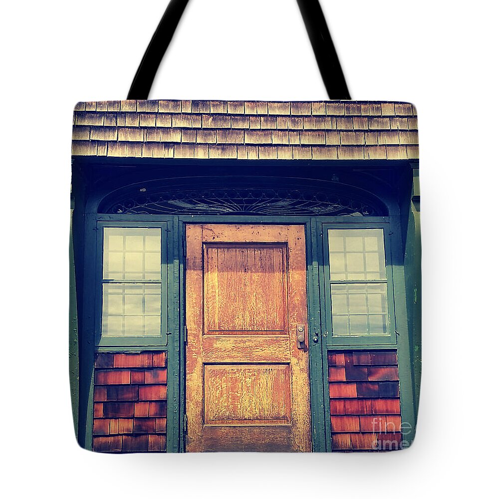 Door Tote Bag featuring the photograph Old Oak Door by Stacie Siemsen