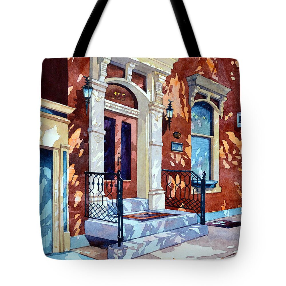 Landscape Tote Bag featuring the painting Old School Charm by Mick Williams