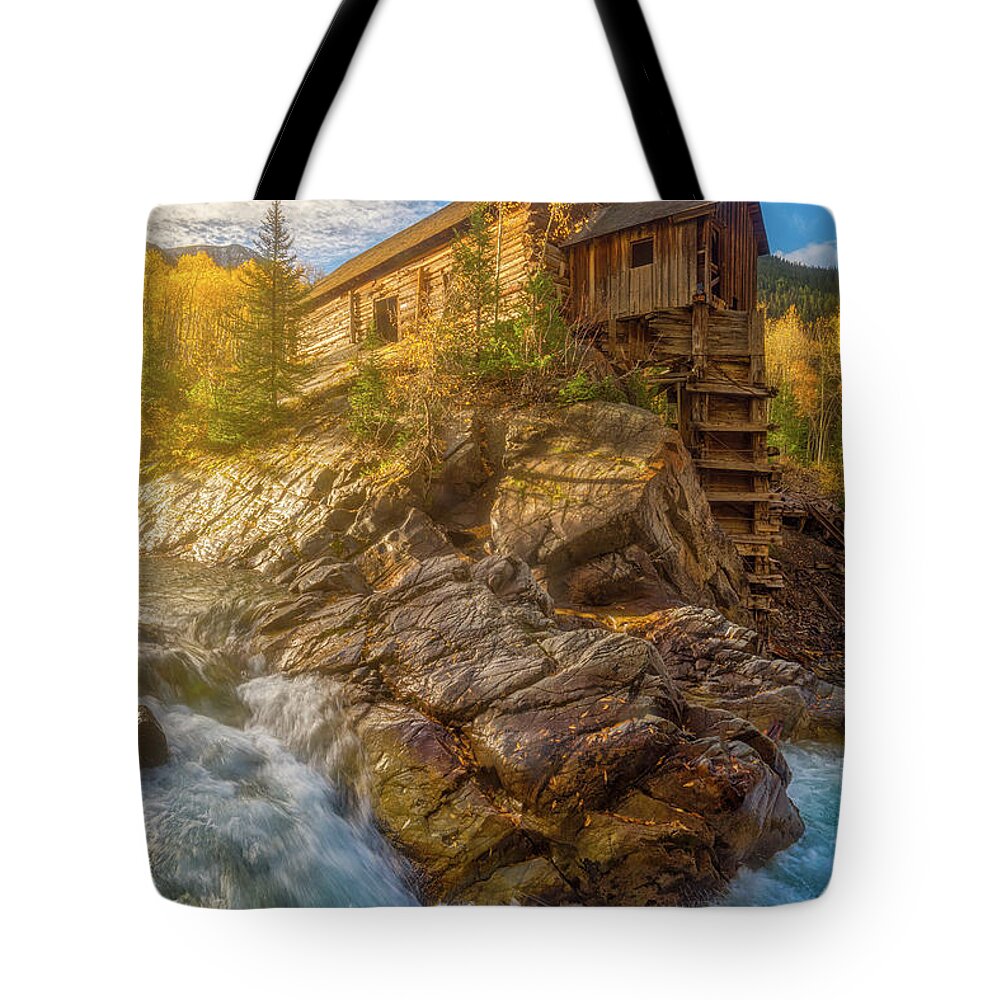 Sunrise Tote Bag featuring the photograph Old Sunrise along the River by Darren White