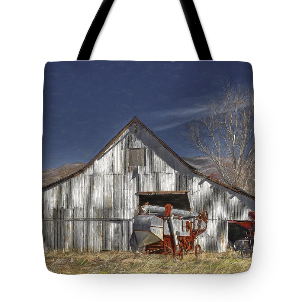 Barns Tote Bag featuring the photograph Old Things by Donna Kennedy