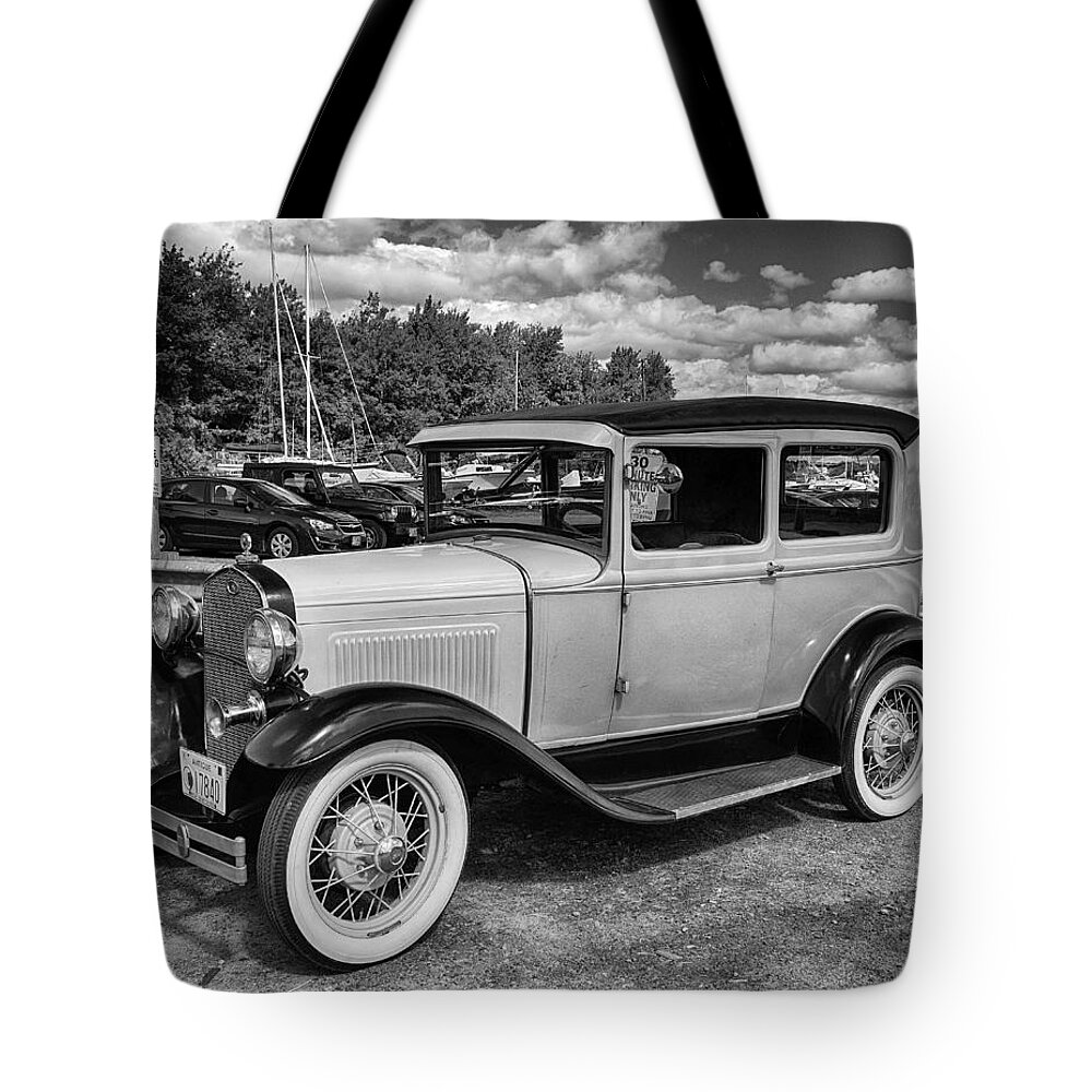 Ford Tote Bag featuring the photograph Old Time Riding by Tricia Marchlik