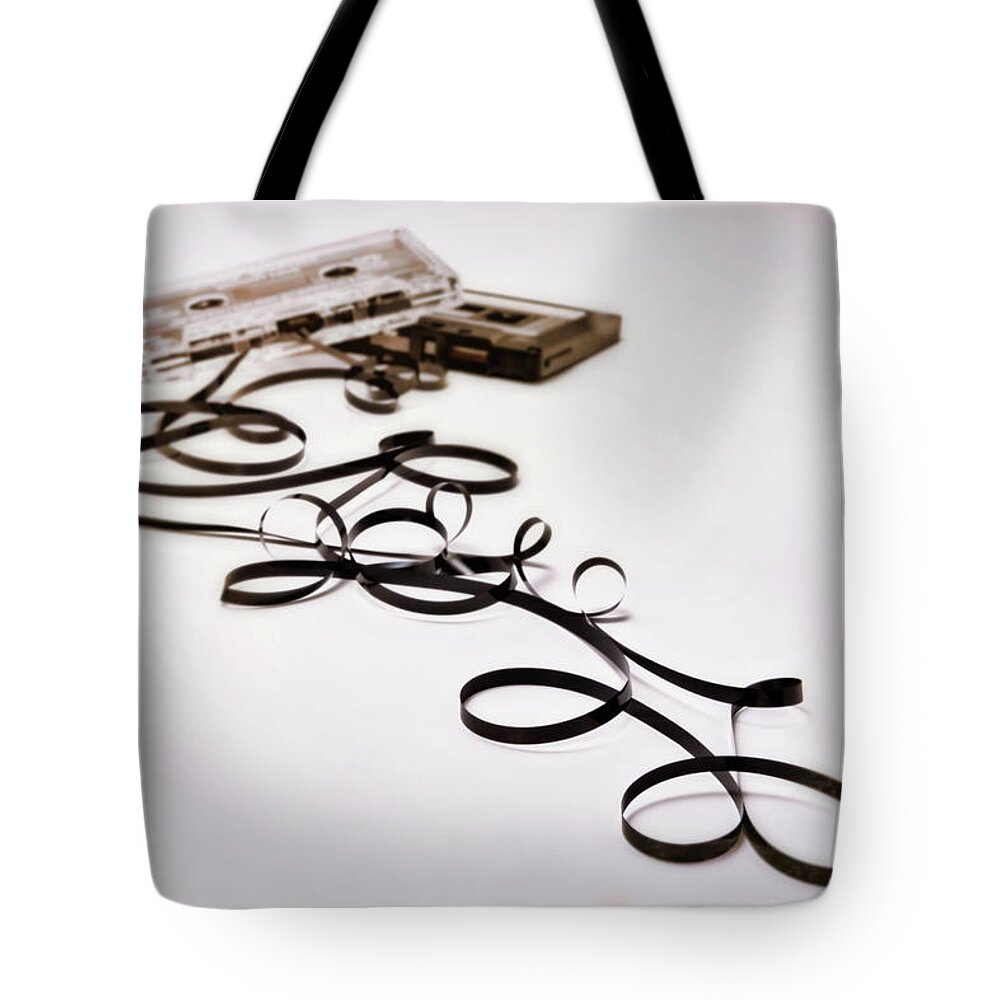 Cassettes Tote Bag featuring the photograph Old Time Rock and Roll by Tom Mc Nemar