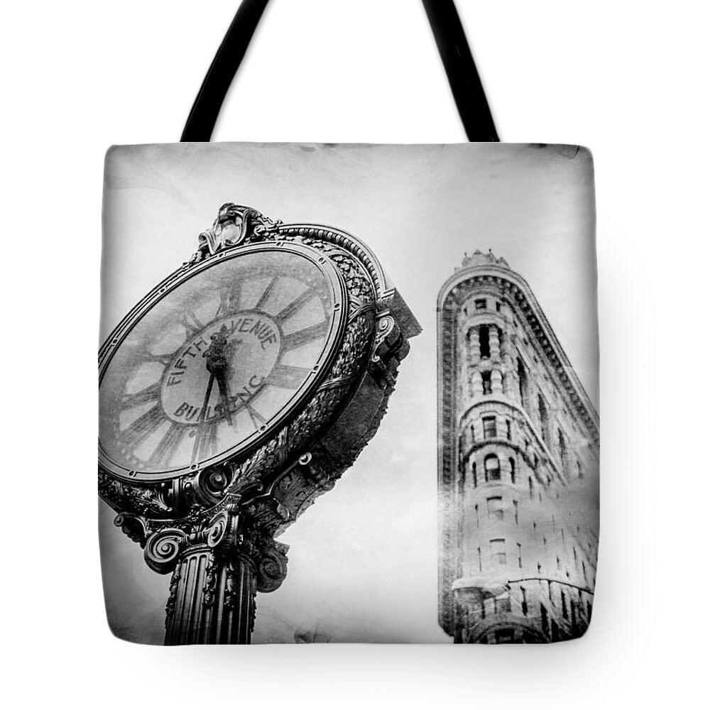 Flatiron Building Tote Bag featuring the photograph Old Time's Sake by Az Jackson