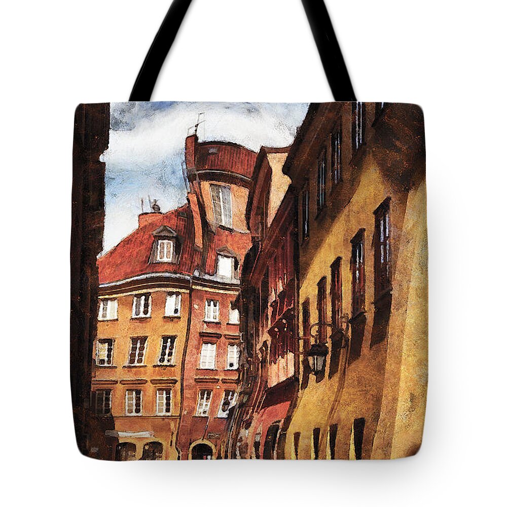  Tote Bag featuring the photograph Old Town in Warsaw # 22 by Aleksander Rotner