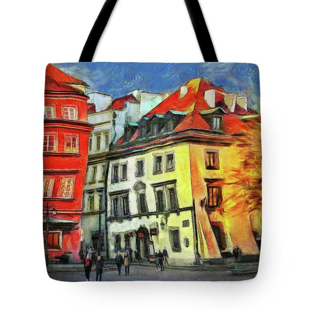  Tote Bag featuring the photograph Old Town in Warsaw # 27 by Aleksander Rotner